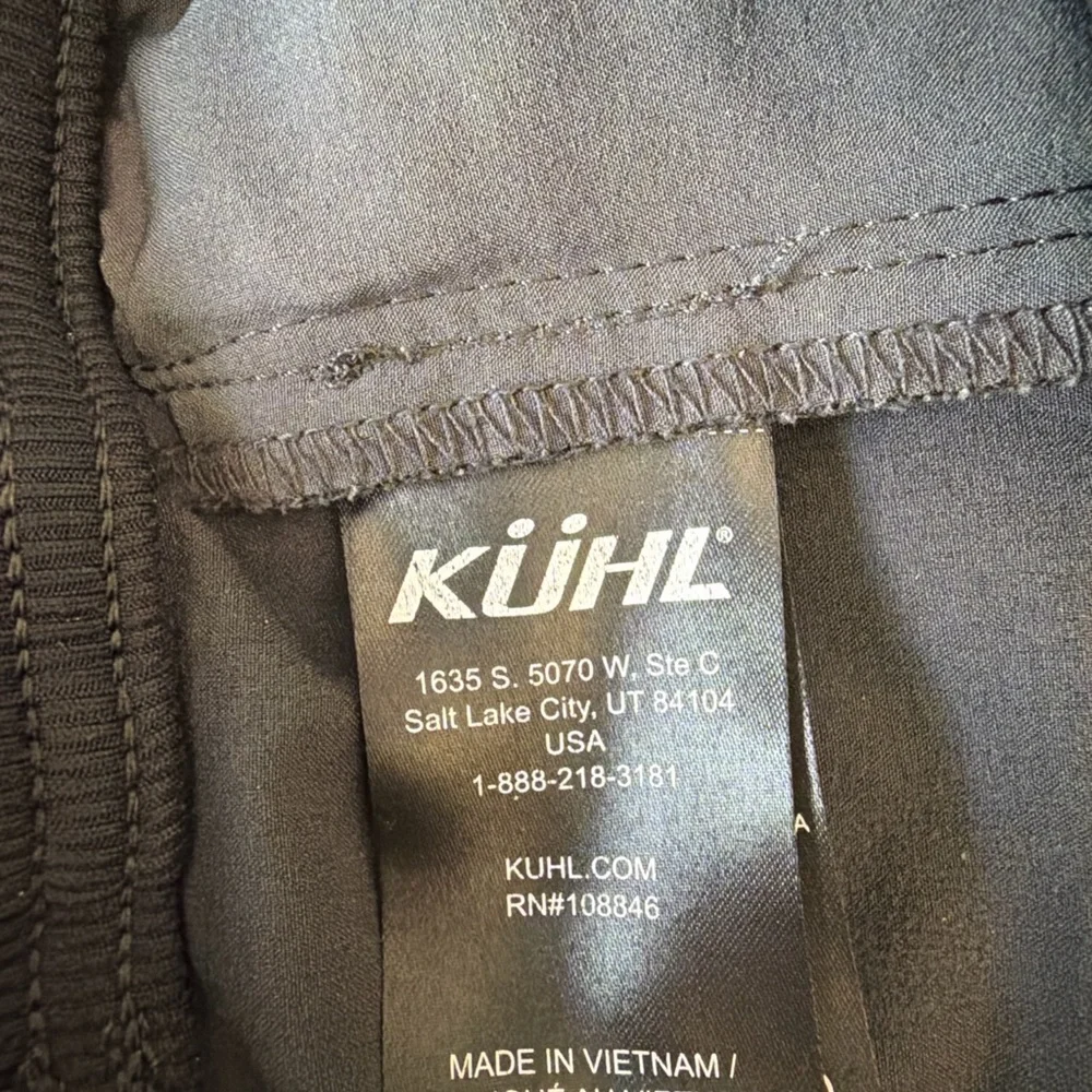 KÜHL Freeflex Dash Pants Women’s M Regular Koal Pull-On UPF 50 Zip Pockets - Picture 6 of 10